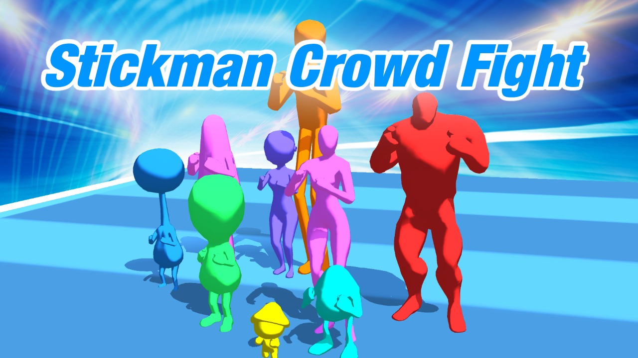 Image Stickmen Crowd Fight