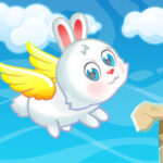 Easter Bunny Flying