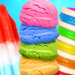 Rainbow Ice Cream And Popsicles – Icy Dessert Make